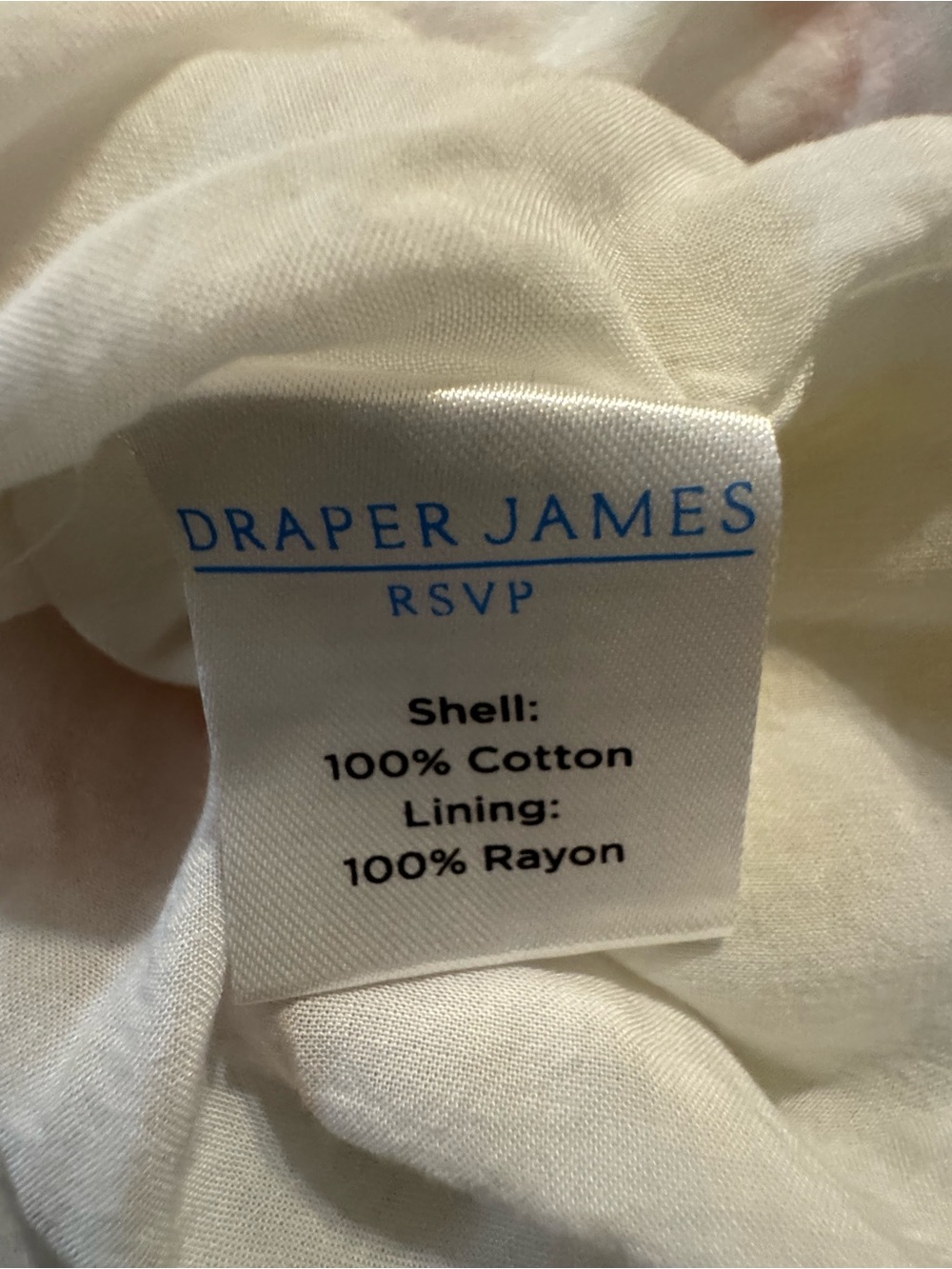 Draper James White Eyelet Floral Square-Neck Puff Sleeve Top - Picture 5 of 7